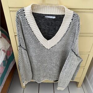 Altar'd State Black and Cream Sweater